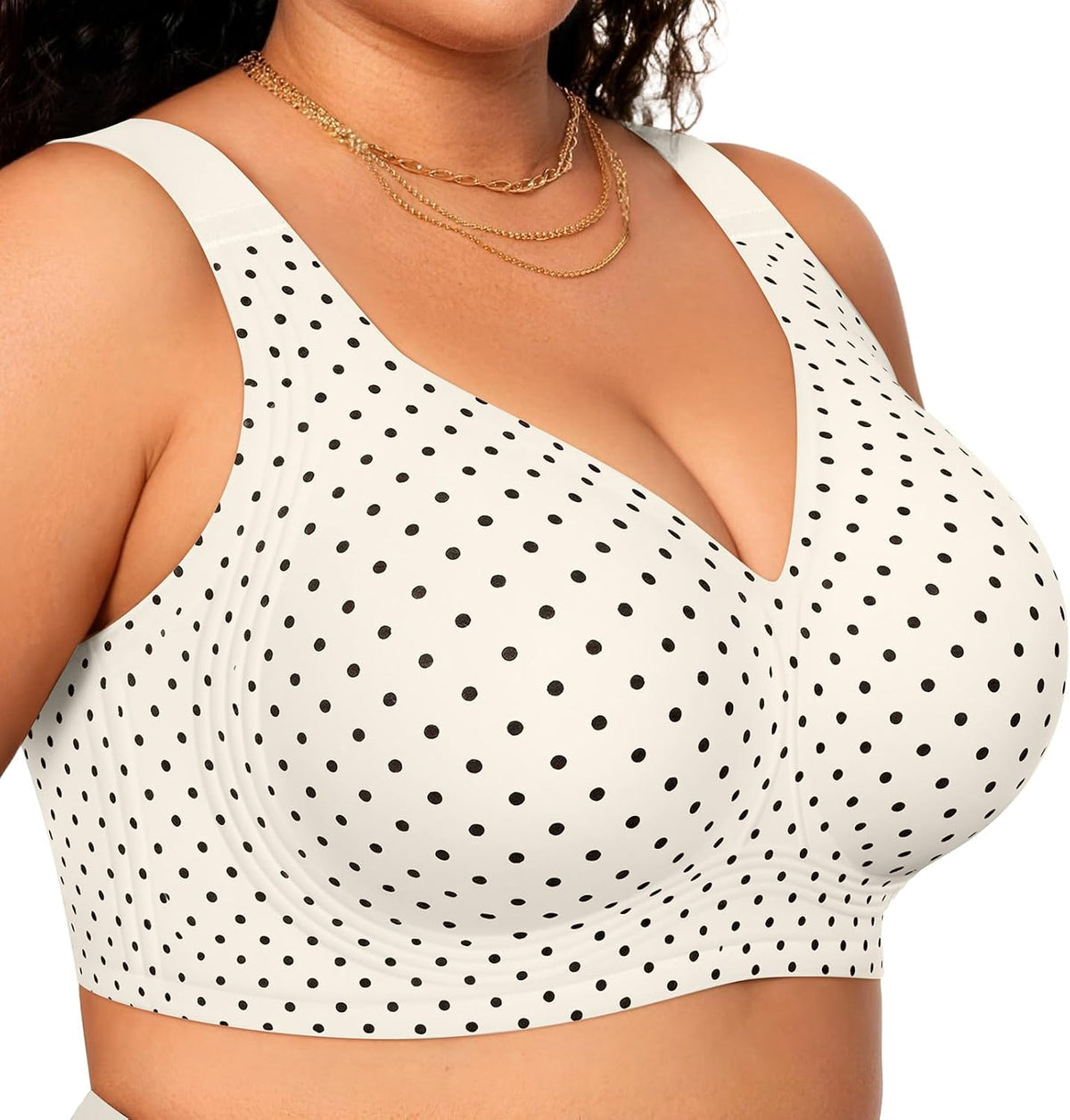 OEAK Womens Wireless Jelly Bras Plus Size Support Push Up Comfortable Bra | no underwire,full coverage,for large breast,minimizer bra,seamless,tshirt bras,everyday bra